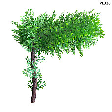 Μεγάλο καμπύλο αειθαλές τεχνητό δέντρο για διακόσμηση 1.8m – PL320